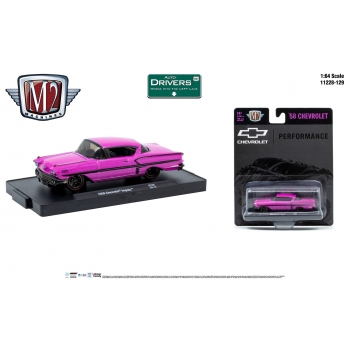 M2 Machines 1:64 Chevrolet Impala 1958 pink